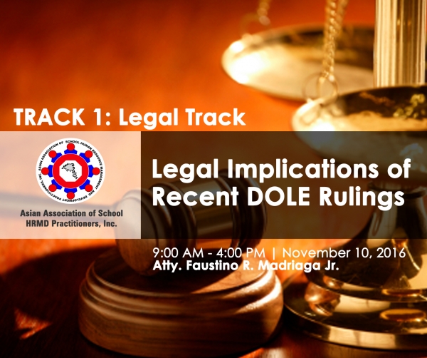 Track 1: Legal Implications of Recent DOLE Rulings