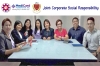 Representatives from AASHPI Foundation, Lyceum of the Philippines University (LPU) and MediCard Foundation during their meeting for a Joint Corporate Social Responsibility (CSR) Project held on January 26,2017 at MediCard Foundation Office, Makati City . From left to right: Jocelyn Tizon (AASHPI Executive Director), Marilyn Ngales (LPU Community Outreach & Service Learning Director), Grace S. Neturada (LPU HRD Workplace Learning and Development Officer), Ami Salanguit (AASHPI Supervisor), Myrna G. Reyes (LPU HR Director and AASHPI PRO), Vilma Valera (MediCard Foundation), Voltaire R. Victoria (MediCard Foundation Executive Director)