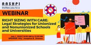 WEBINAR : Right Sizing with Care: Legal Strategies for Unionized and Nonunionized Schools and Universities